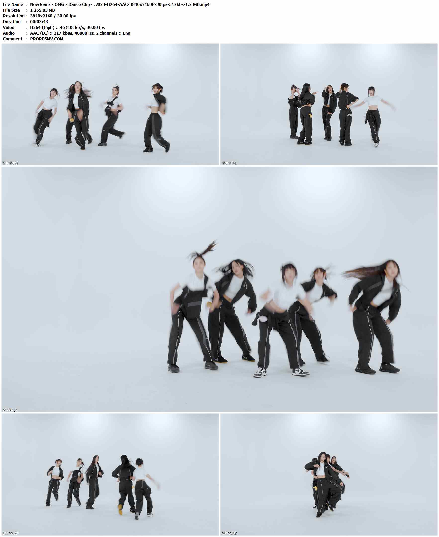 NewJeans - OMG（Dance Clip）.2023-H264-AAC-3840x2160P-30fps-317kbs-1.23GB官方MV_高清MV